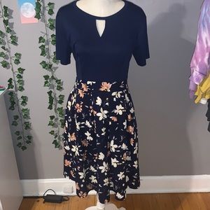 Flowy floral dress